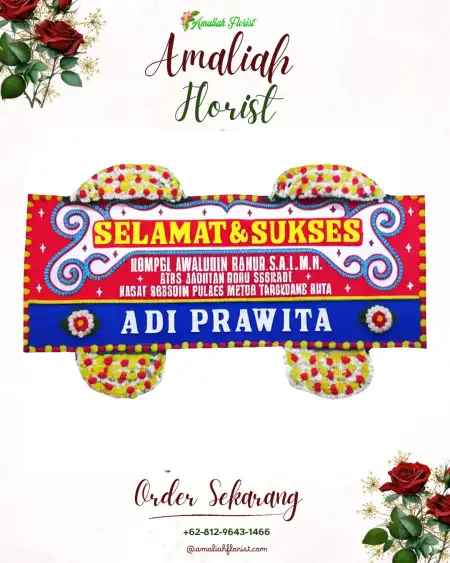 Papan Bunga Ucapan Selamat Atap